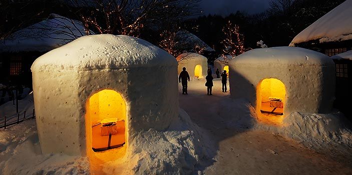 かまくら祭 湯西川温泉の旅館 彩り湯かしき 花と華 公式