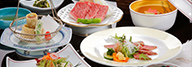 【湯西川平家懐石◆和牛づくし】とちぎ和牛食べ比べ♪タタキ、焼き物、揚げ物など和牛料理7品と旬食材を